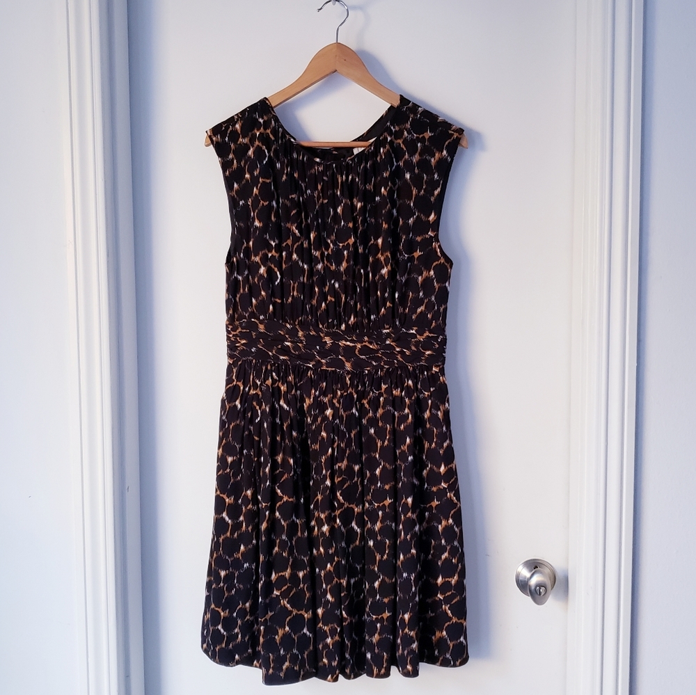 Boden Animal Print Sleeveless Dress Sz 10